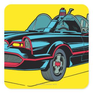 Batmobile Square Sticker