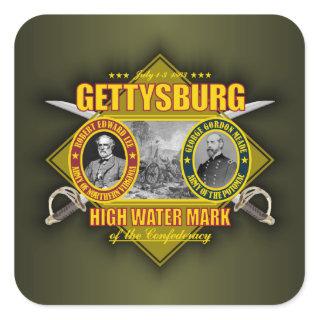 Battle of Gettysburg Square Sticker