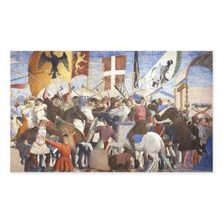 BATTLE OF HERACLIUS by Piero Della Francesca Rectangular Sticker
