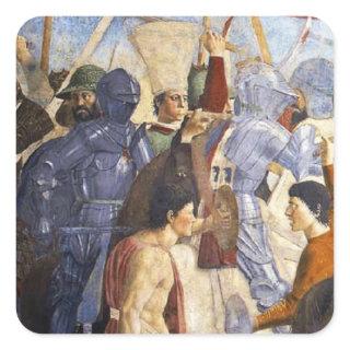 BATTLE OF HERACLIUS by Piero Della Francesca Square Sticker