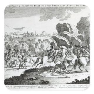 Battle of Minden, 1st August 1759 Square Sticker