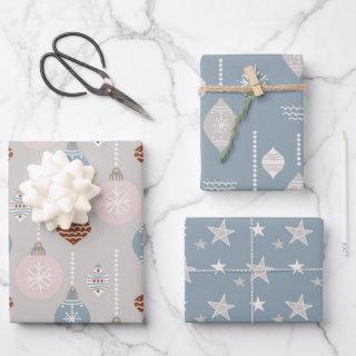 Bauble and Christmas Stars Neutral Palate  Sheets