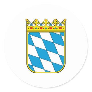 Bavaria lesser coat of arms classic round sticker