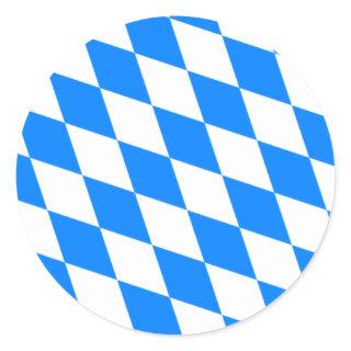 Bavarian Flag - Bayerische Flagge Classic Round Sticker