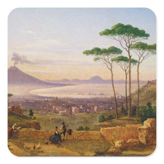 Bay of Naples Square Sticker