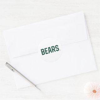 Baylor University BEARS Wordmark Classic Round Sticker