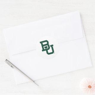 Baylor University BU Logo Classic Round Sticker