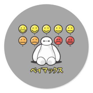Baymax Emojicons Classic Round Sticker