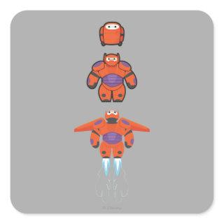 Baymax Orange Super Suit Square Sticker