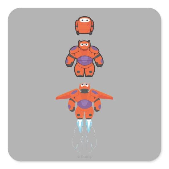 Baymax Orange Super Suit Square Sticker