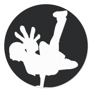 BBOY sticker white