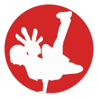 BBOY sticker white/red