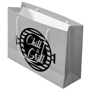 bbq chill grill word art party large gift bag