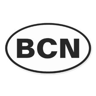 BCN Oval Decal Oval Sticker
