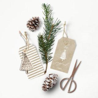 Be Joyful • Minimal Dusty Green Velvet Christmas Gift Tags
