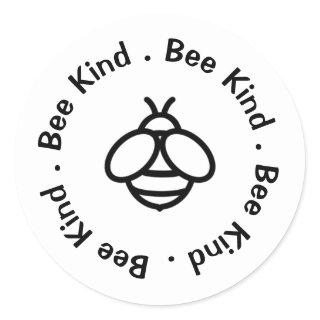Be Kind - cute honey bee design Classic Round Sticker