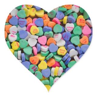 Be Mine Candy Heart Stickers - Valentine Day