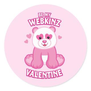 Be My Webkinz Valentine Classic Round Sticker