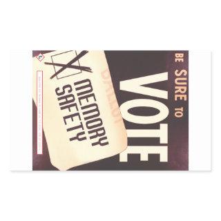 Be Sure to Vote: Memory Safety sticker