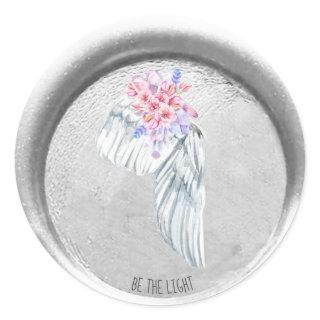 *~* BE THE LIGHT Angel Wing Boho Faux Seal