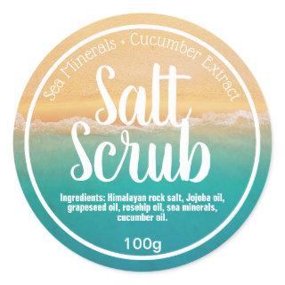 Beach And Ocean Salt Scrub Labels