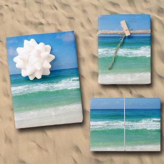 Beach Photography Blue Skies With Waves  Sheets