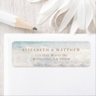 Beach Seaside/Oceanside Wedding Label