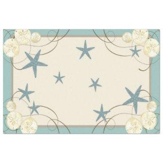 Beach Seaside Starfish Sand Dollar Shell Decoupage Tissue Paper