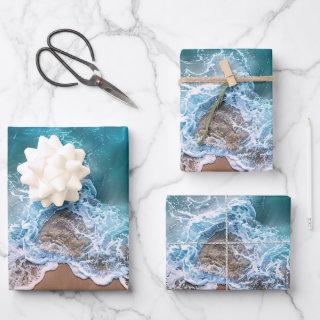 Beach Shoreline Waves Decoupage  Sheets