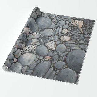 Beach Stones Shells Pebbles Rocks Painting Art