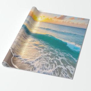 Beach Sunset Decoupage