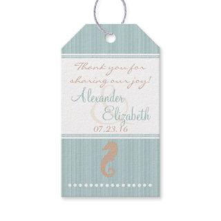 Beach Themed Wedding Guest Favor Thank You- Gift Tags