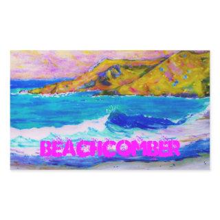 Beachcomber Rectangular Sticker