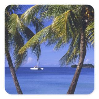 Beaches at Negril, Jamaica Square Sticker