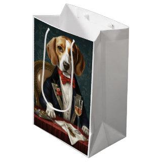 Beagle New Year Medium Gift Bag