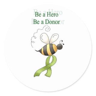 beahero classic round sticker