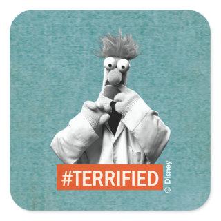Beaker | #Terrified Square Sticker