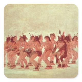 Bear Dance Square Sticker