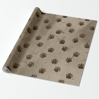 Bear Paw Prints Pattern
