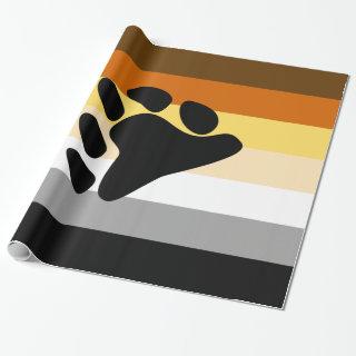 Bear Pride Flag with Paw