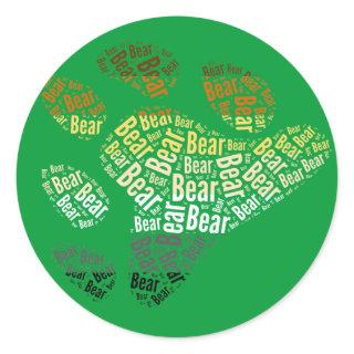 BEAR PRIDE -.png Classic Round Sticker