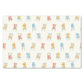 Bears On Chairs Pattern Tissue Paper
