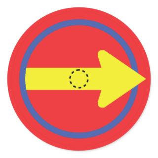 Beat Juggling Classic Round Sticker