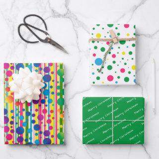 [Beatnik Bubbles] Retro Polka Dot Striped Green  Sheets