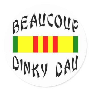 Beaucoup Dinky Dau Vietnam Classic Round Sticker