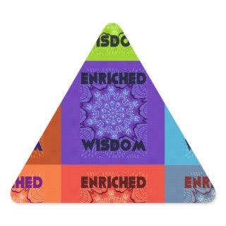 Beautiful Amazing  Lovely Pop Art Print: Enriched  Triangle Sticker