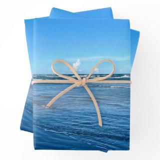 Beautiful Beach Waves Blue Sky Nature Photography  Sheets