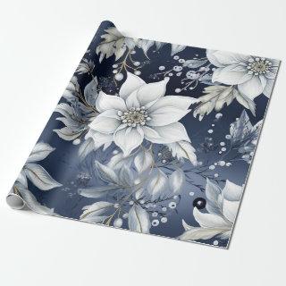 Beautiful Blue Christmas Floral