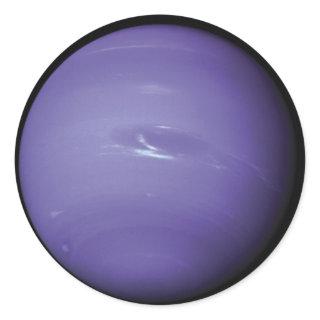 Beautiful blue Neptune, as seen from space, NASA Classic Round Sticker