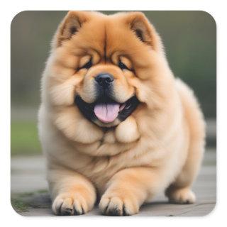 Beautiful Chow Chow Square Sticker